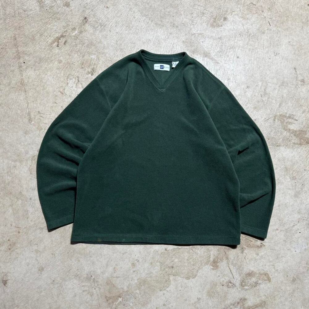 Vintage VTV 90’s Y2K Forest Green GAP Fleece Sweatshirt